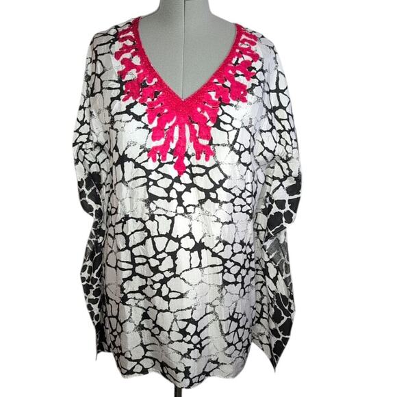 Indikka New York kaftan style tunic top, size Large, Casual, Resort, Weekend - Picture 1 of 10